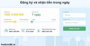 hướng dẫn vay tiền