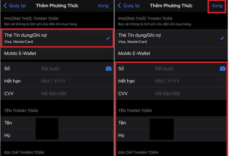 cách nạp tiền vào app store bằng thẻ ngân hàng 2